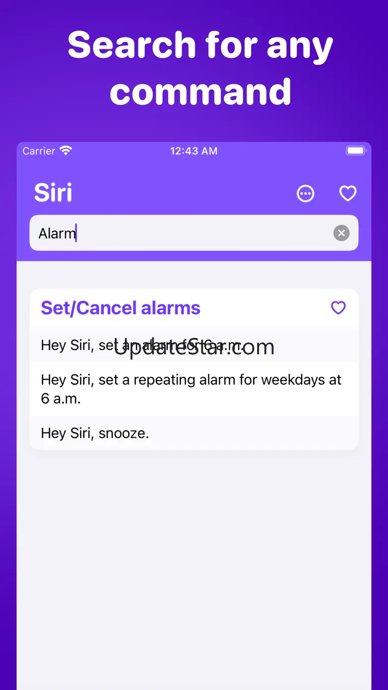 Commands for Alexa and Siri 1.11