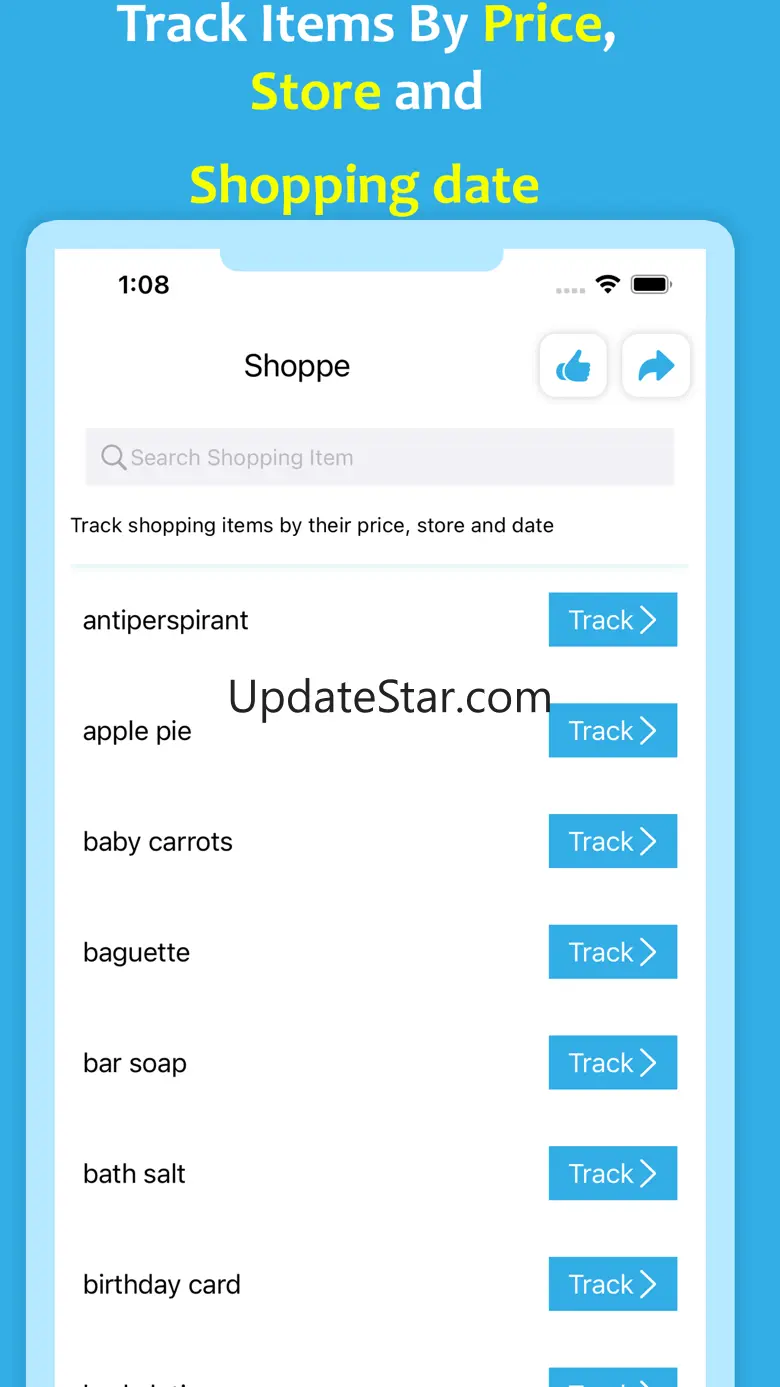 Shoppe - Shopping list app 4.33