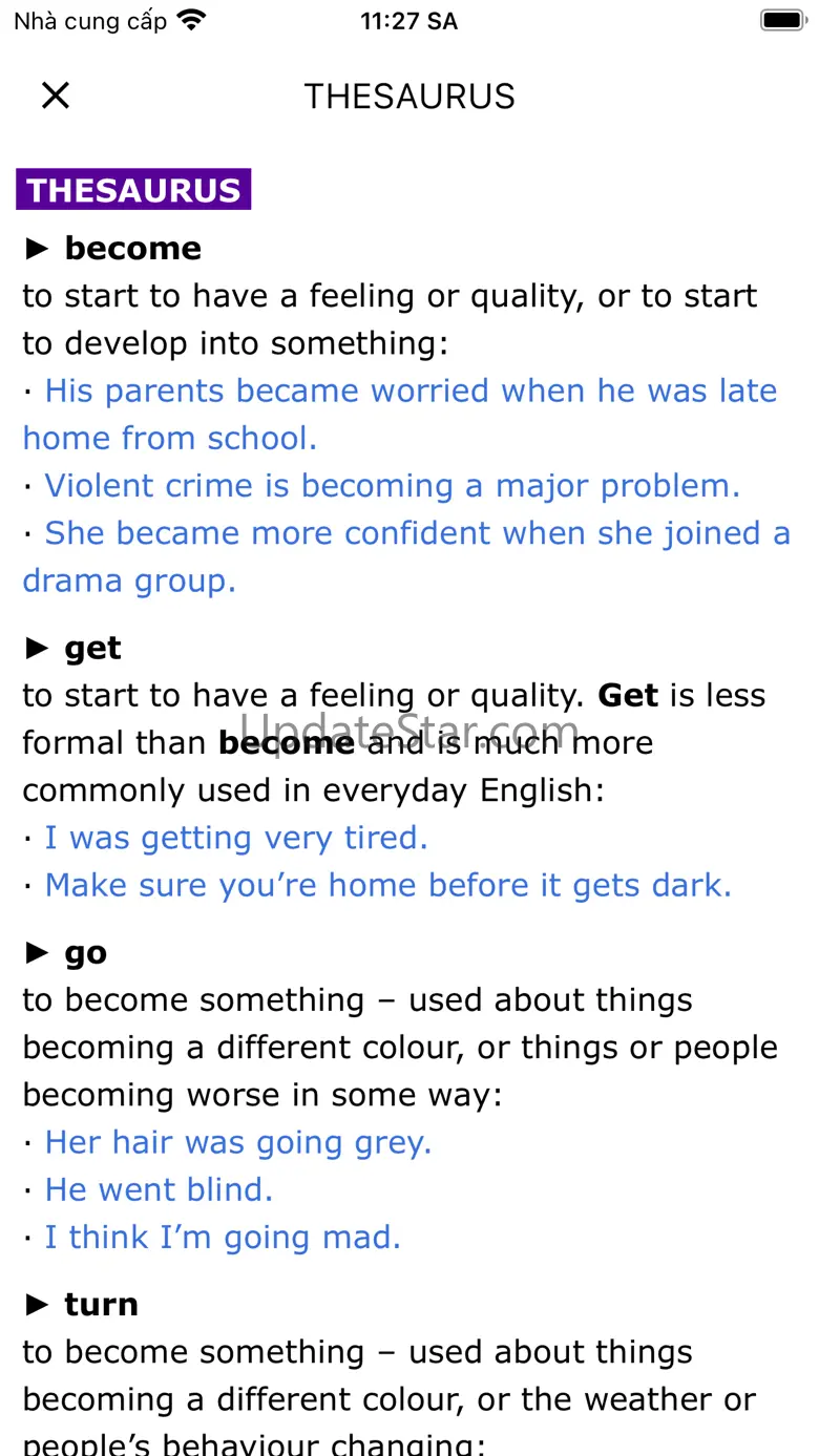 Advanced Dictionary of English 3.6
