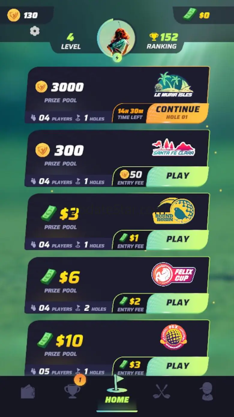 Pro Golf: Real Cash 1.2.3