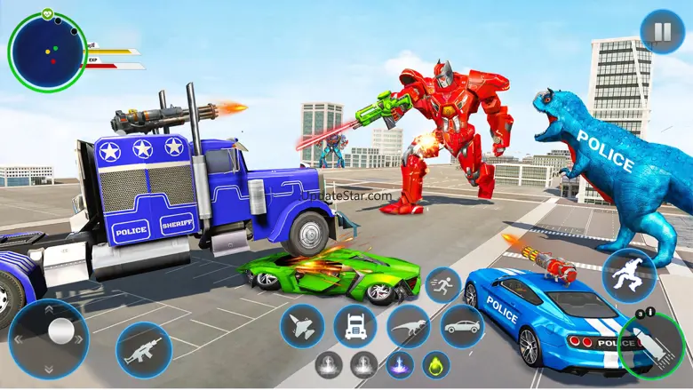 Police Truck Robot Game 3d War 5.1