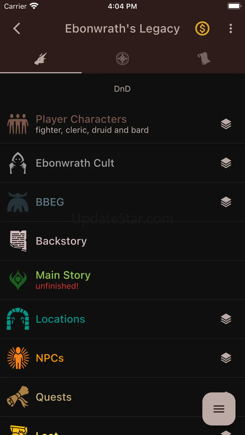RPG Notebook: Campaign Manager 1.4.6