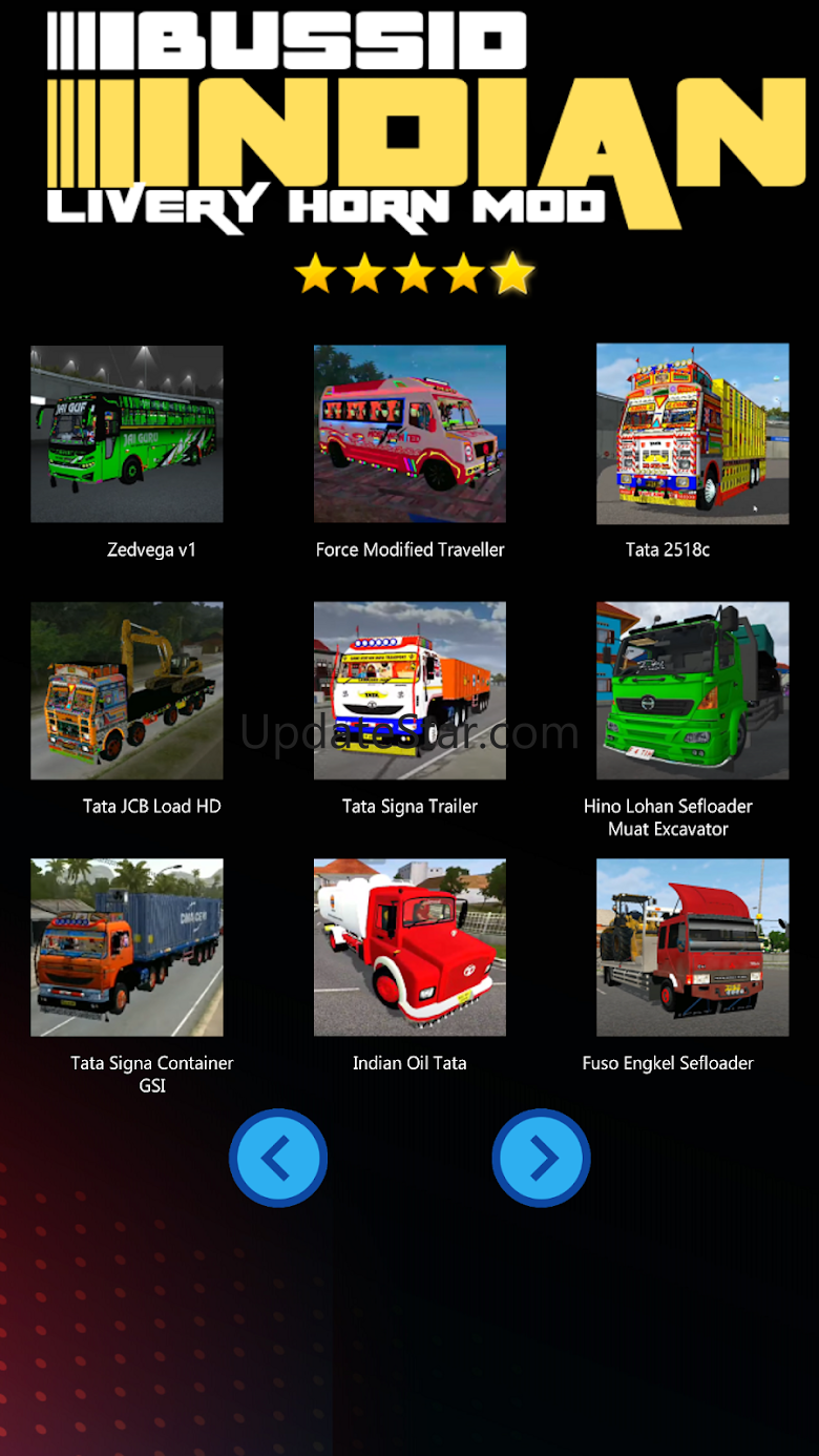 Bussid Indian Livery Horn Mod 1.9