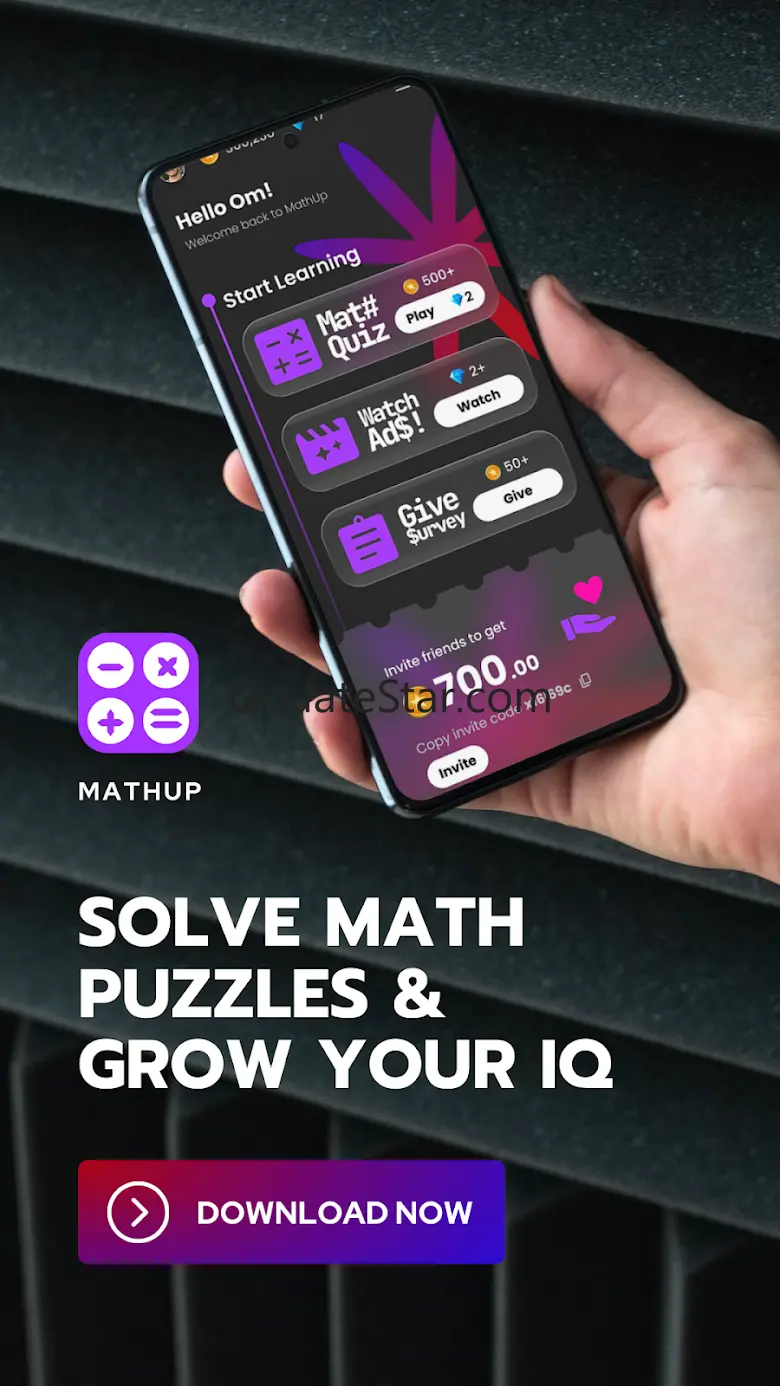MathUp : Rewarded Math's Quiz 1.2.22