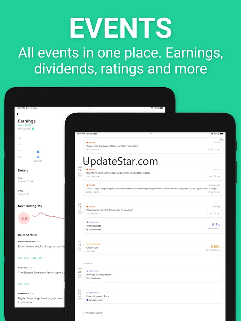 Stock Events Market Tracker 9.8.1