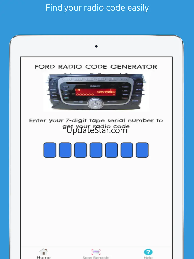 Ford Radio Code 1.3.0