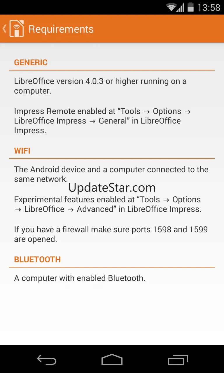 LibreOffice Impress Remote 2.6.1