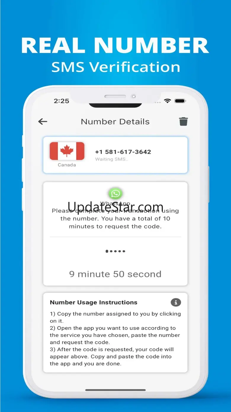 Virtual Number 2nd WA: GetCode 2.0.0