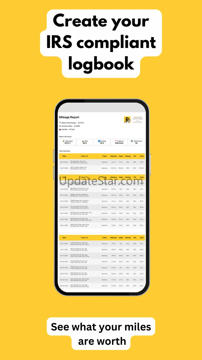 RouteIQ - Mileage Tracker 1.0.7