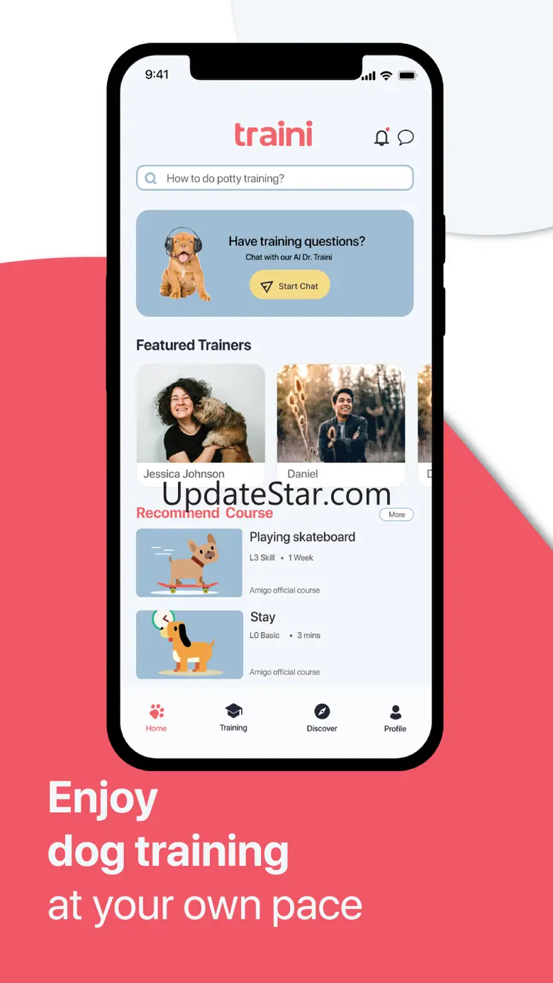 Traini -Dog Training & AI Chat iOS App Version iOS App Version 0.9.23