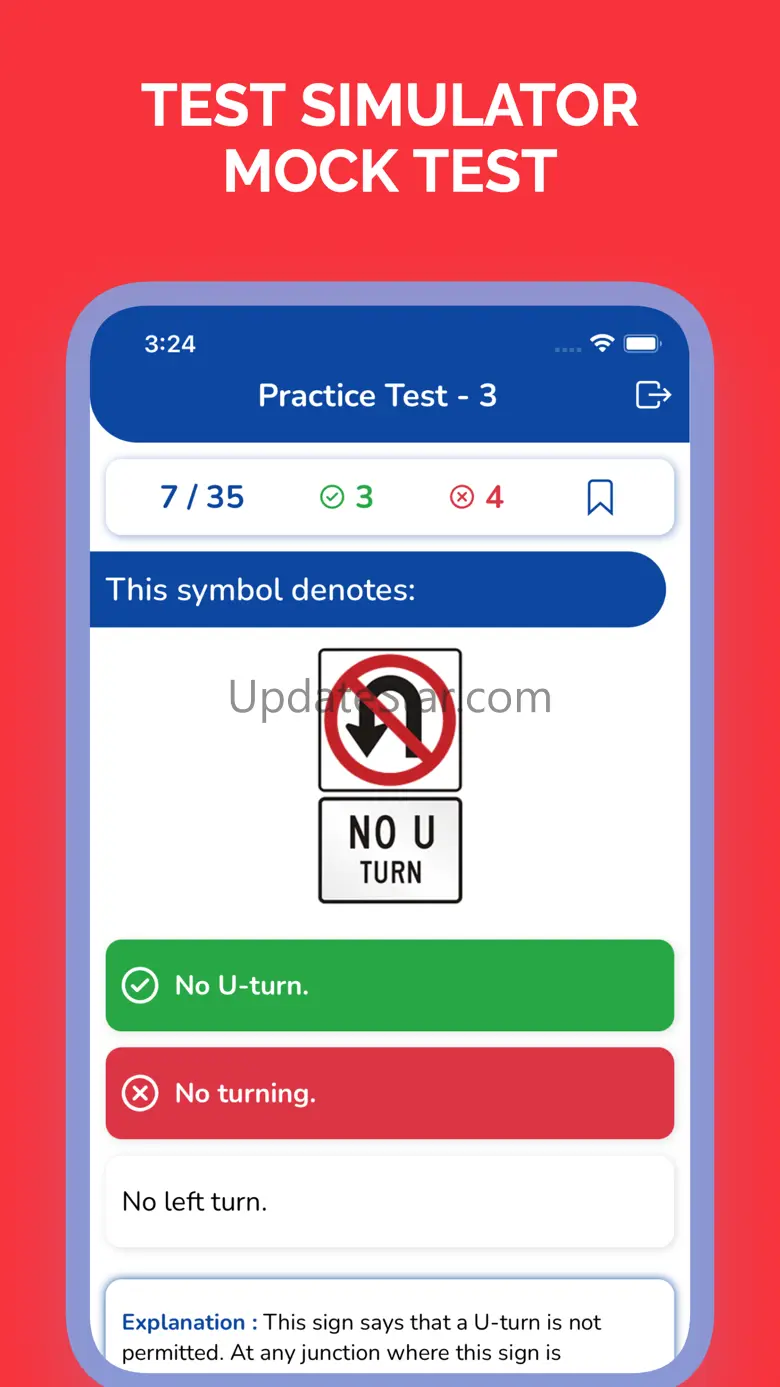 Illinois Permit Test Practice 3.2