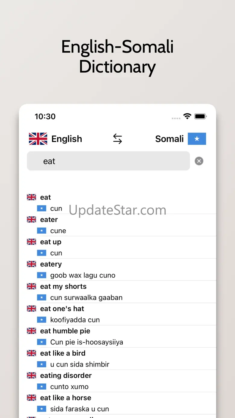 Somali-English Dictionary 1.1