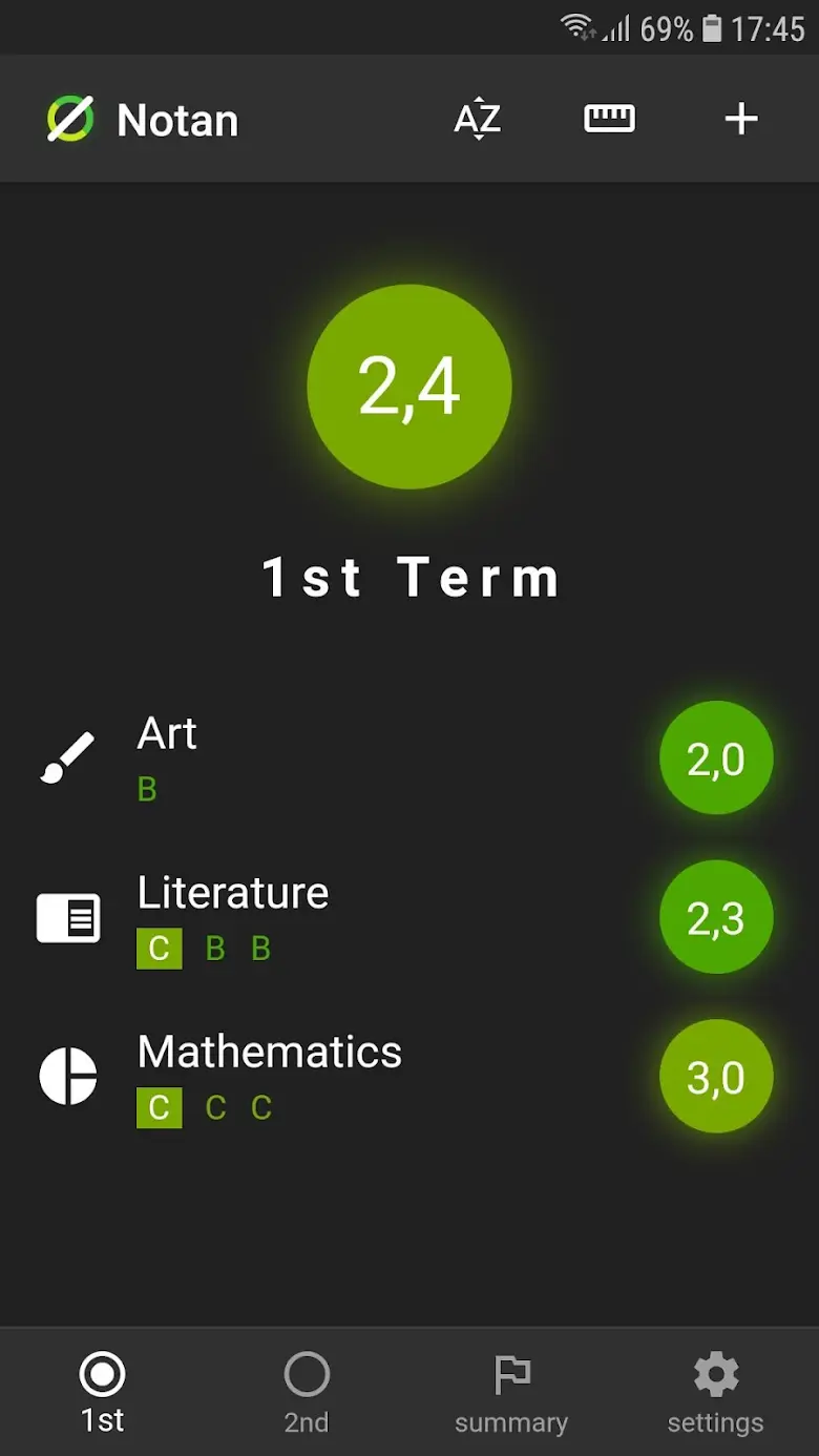 Notan: Grade Calculator 2.17.1