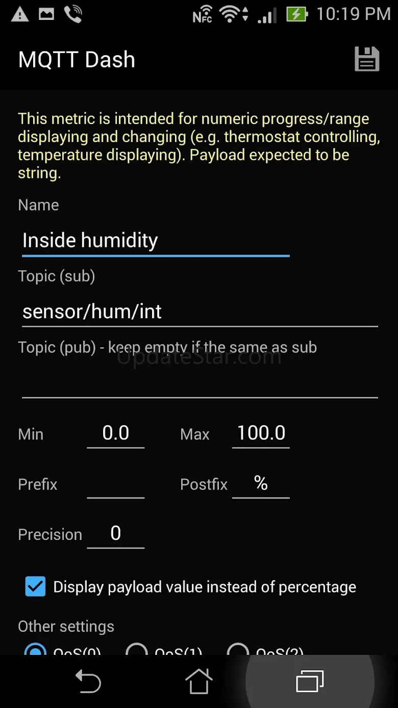 MQTT Dash (IoT, Smart Home) 4.4