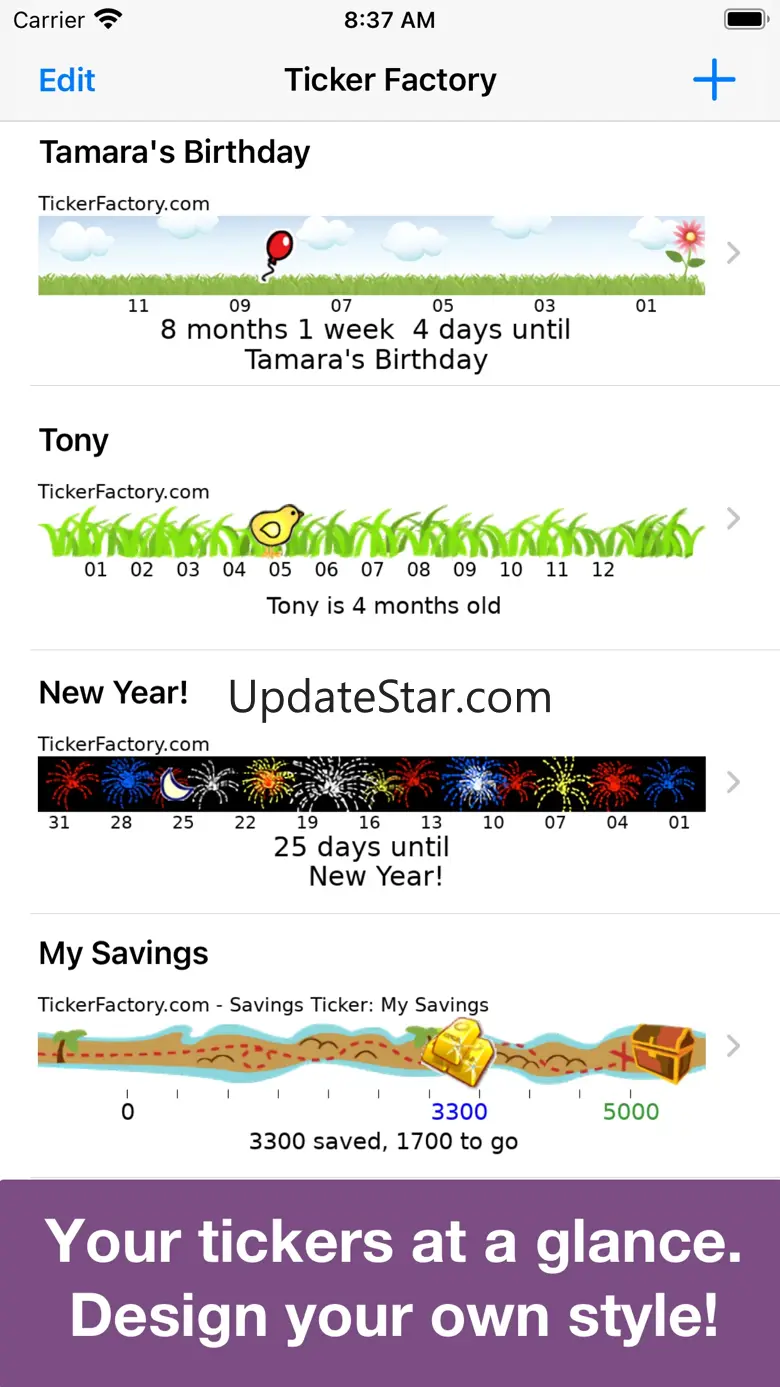 Ticker Factory Widget 2.2