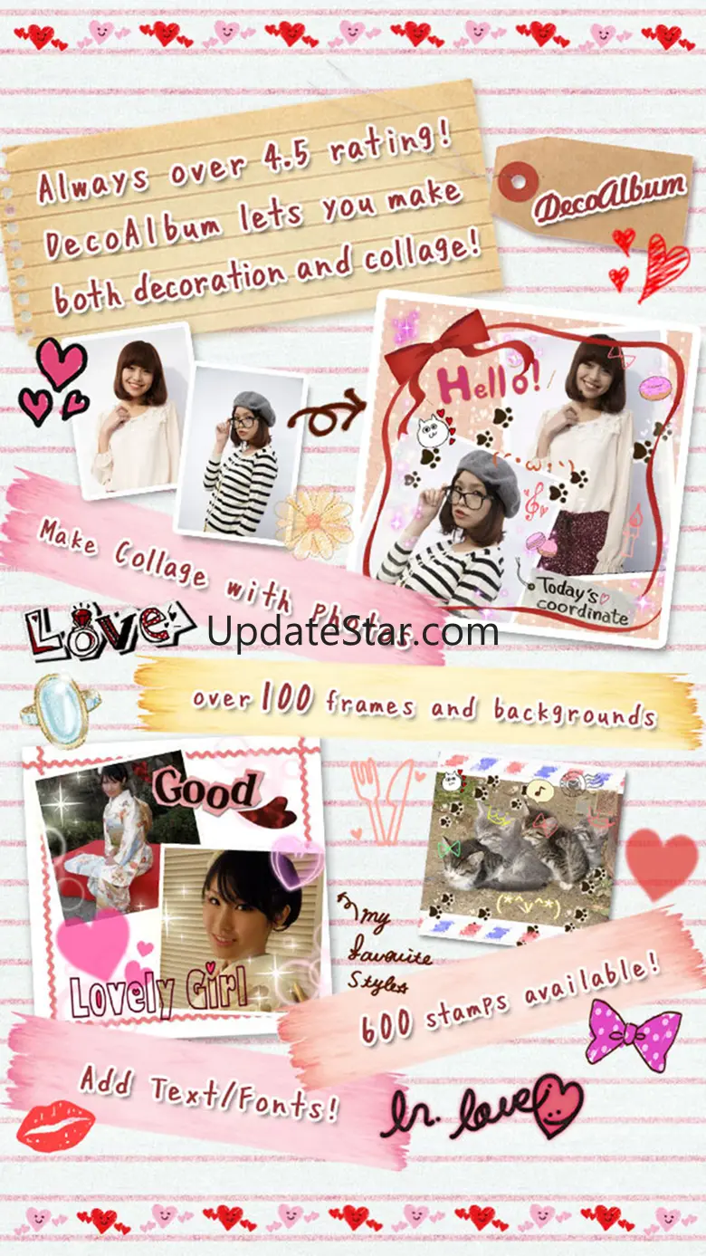 DecoAlbum, Japanese photo collage diary app 1.6.2