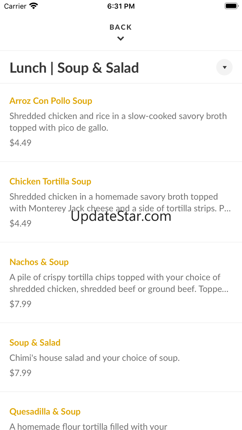 Chimi's Mexican 3.16.0