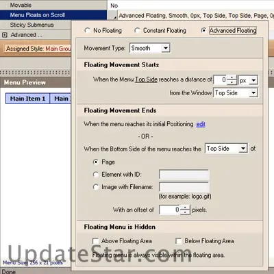 AllWebMenus Floating Menus Add-in