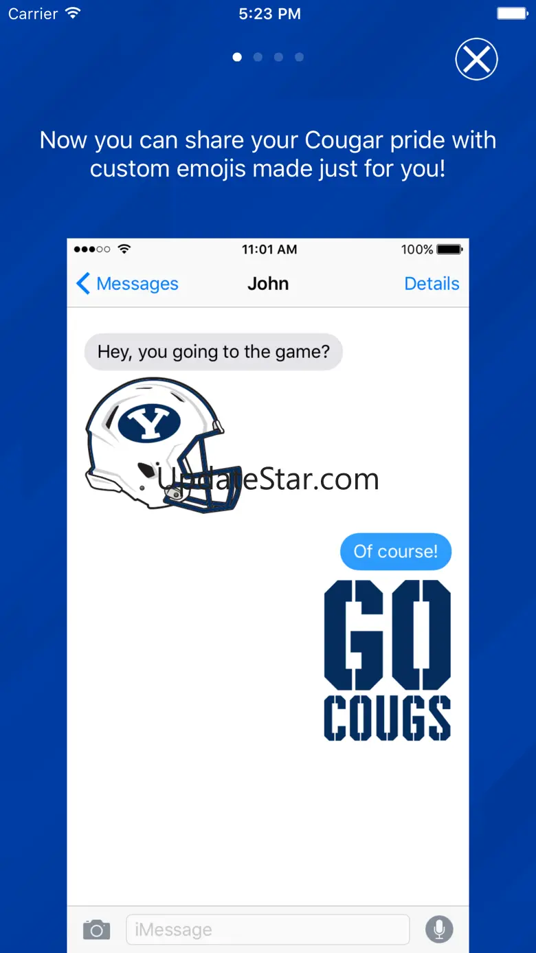 Rep the Y - BYU emoji keyboard 1.2