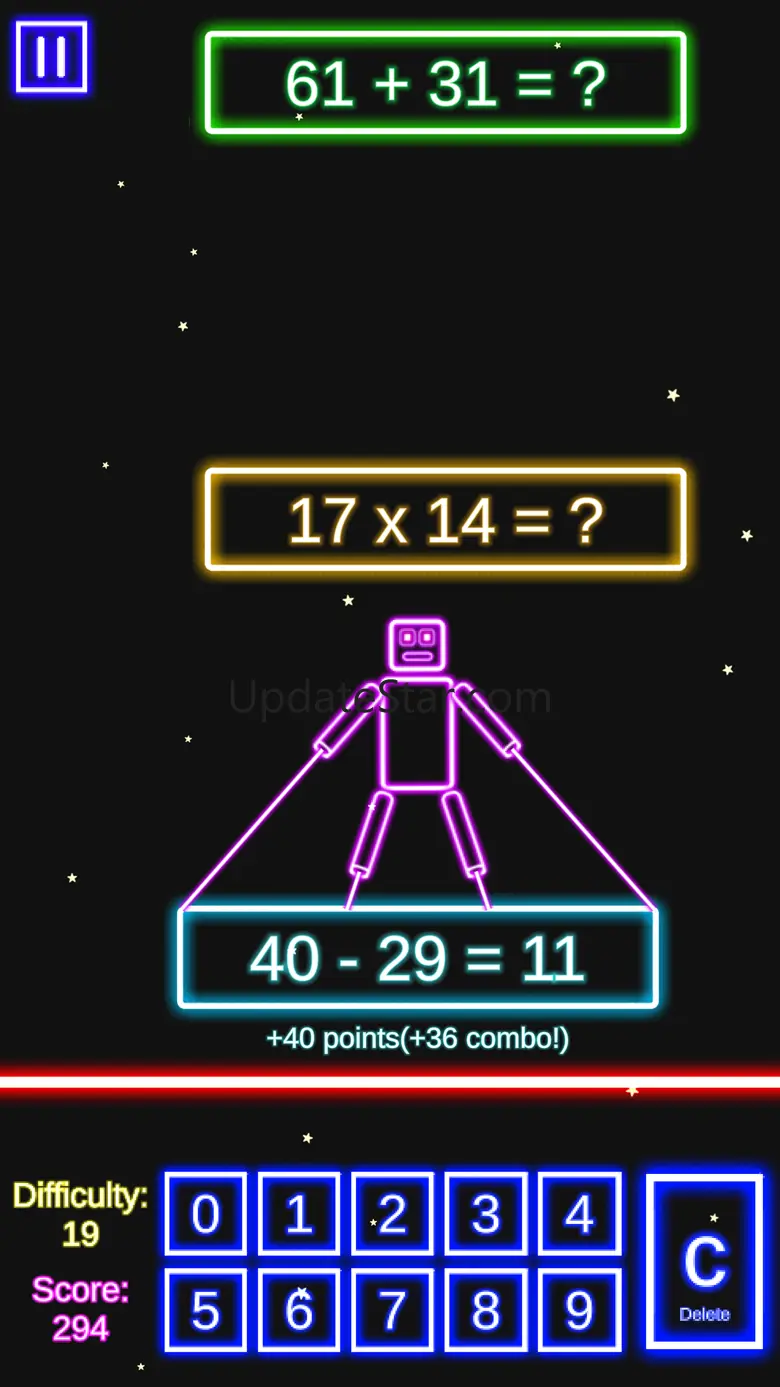 Laser Math Game: 4 Operations 2.071