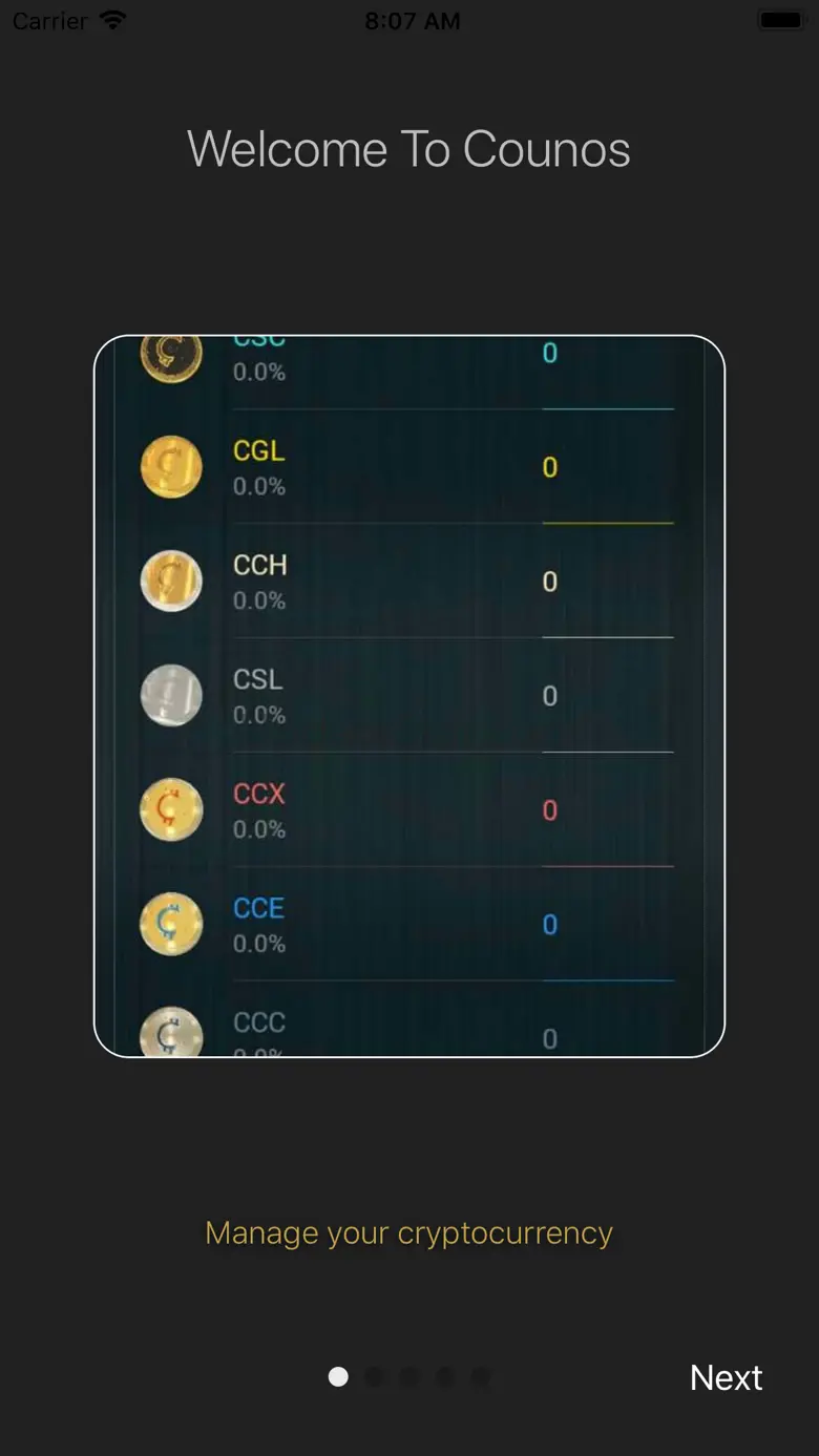 Counos Bitcoin Crypto Wallet 1.9.94