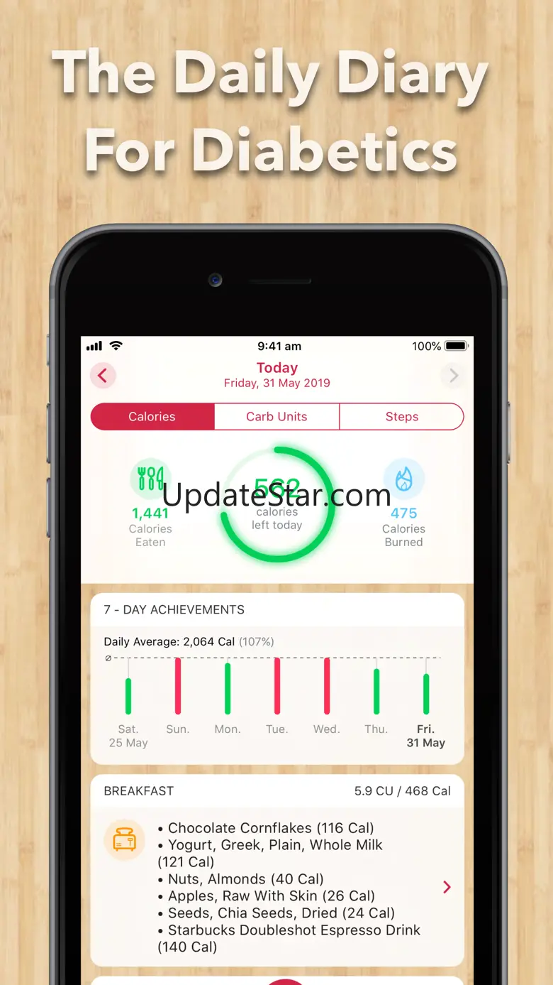 Carb Unit Diary for Diabetics V 1.7.8