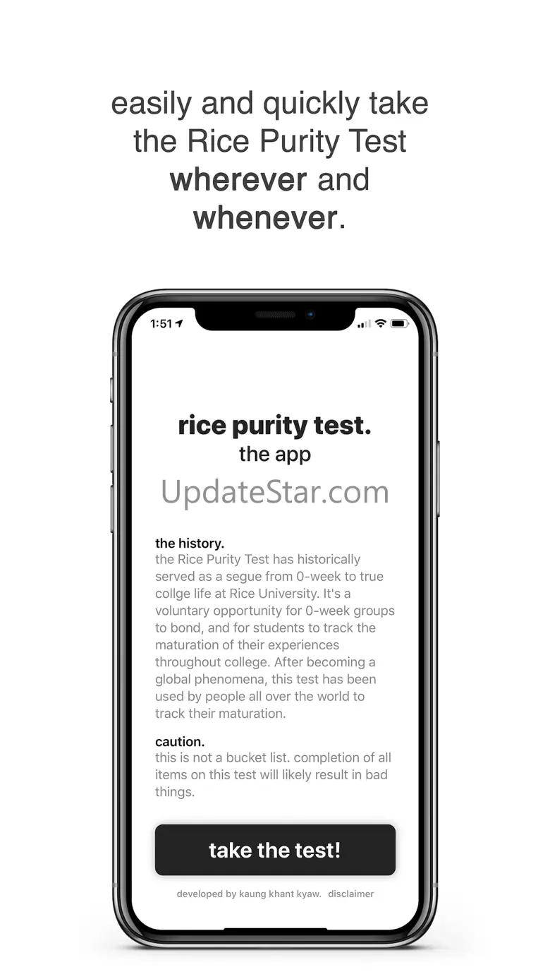 Rice Purity Test - The App 2.0