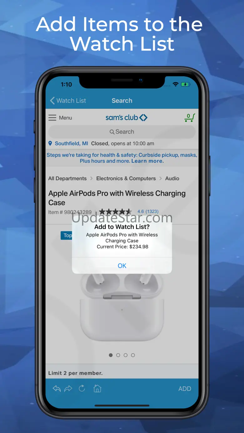 Price Tracker for Sam's Club 1.0.9