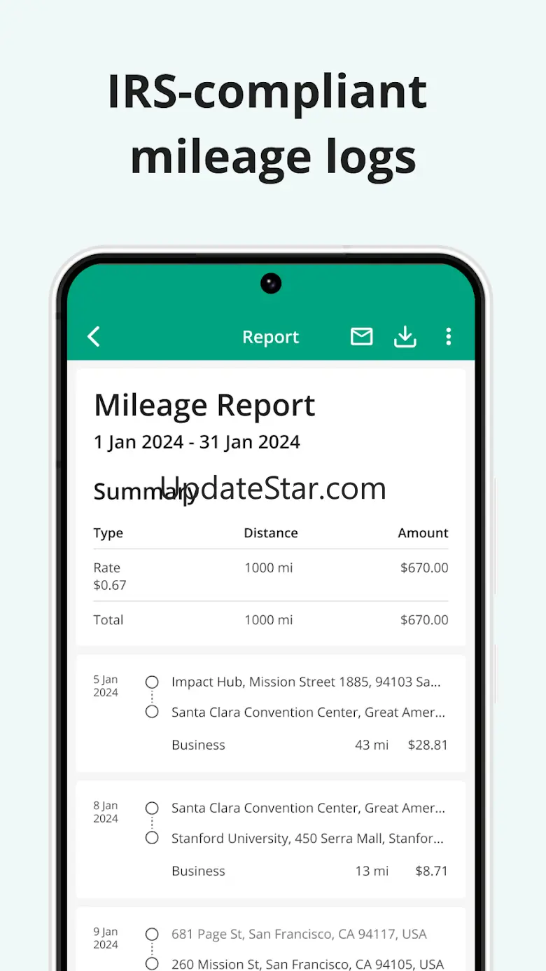 Mileage Tracker by Driversnote 4.17.0