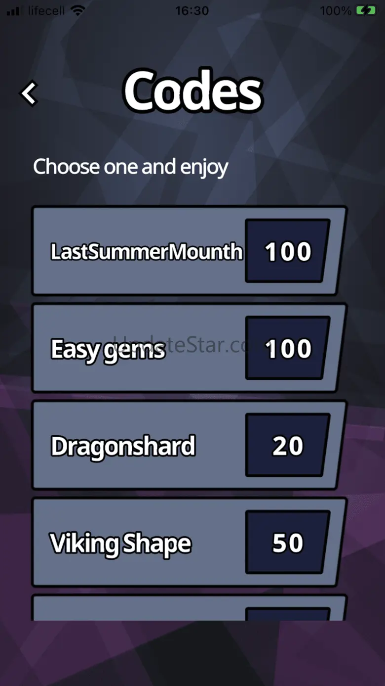 Gems Options for Battle Games 2.2