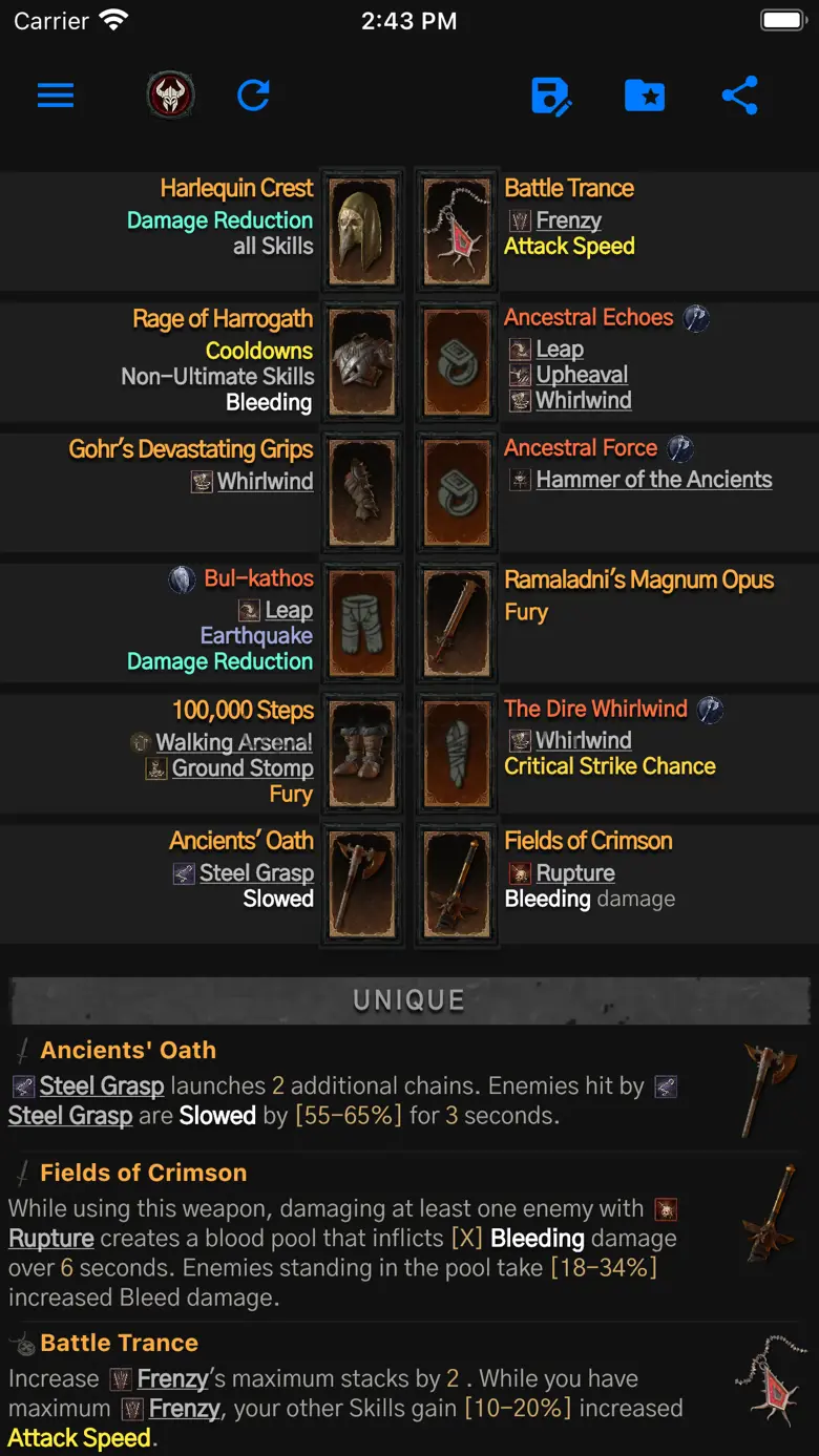 Database for Diablo 4 1.5.5