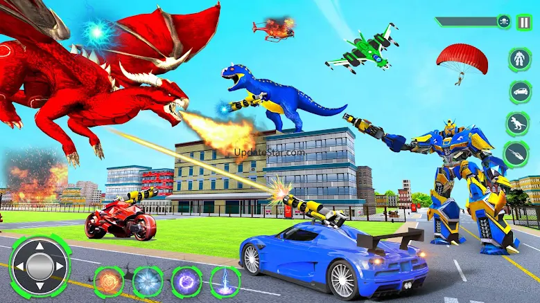 Dino Robot Car Transform Games 2.3