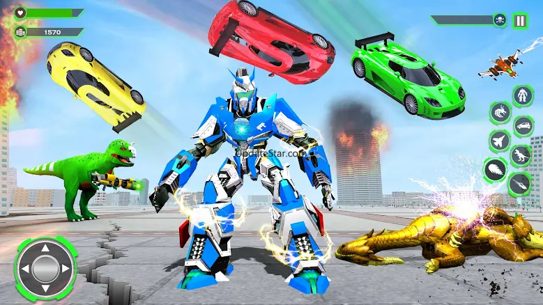 Dino Robot Car Transform Games 2.3