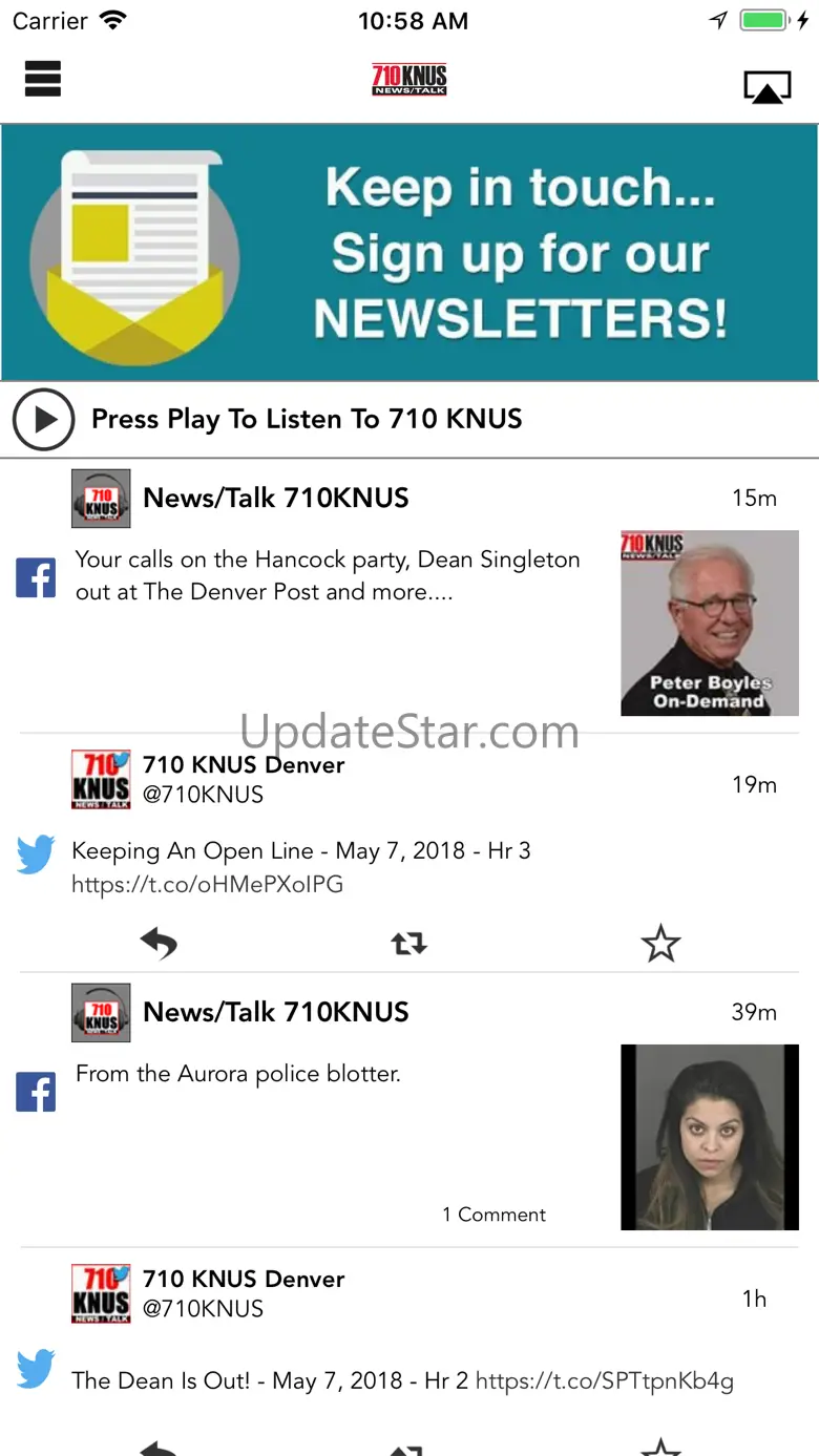 News/Talk 710 KNUS 7.0.6