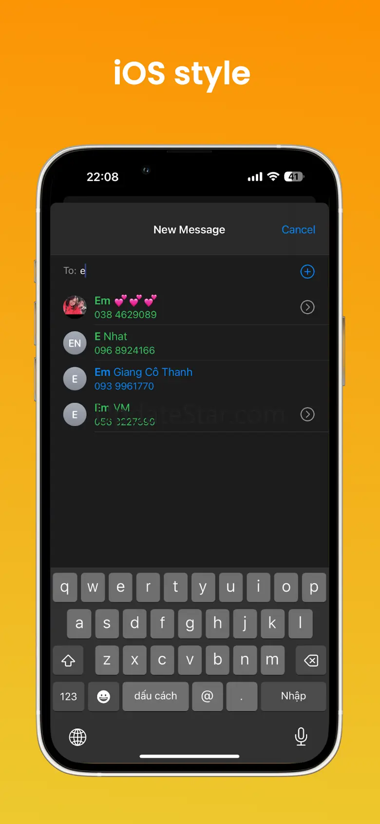 Messages OS 17, Phone 15 1.2.8