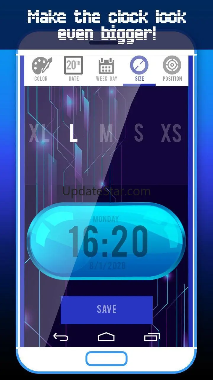 Big Digital Clock Live Wallp 1.7