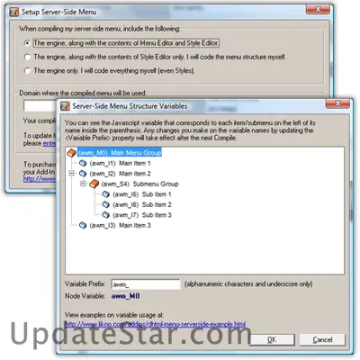 AllWebMenus Server-Side Menus API Add-in 2.0.13