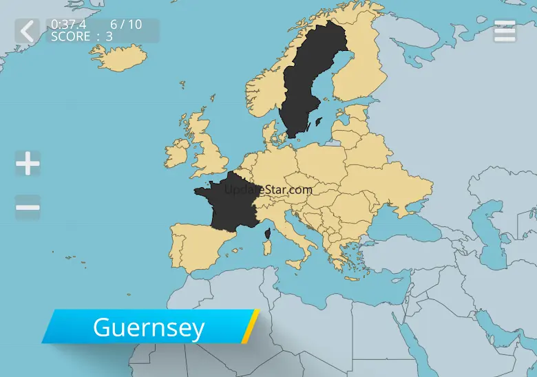 Countries on the world map 1.66