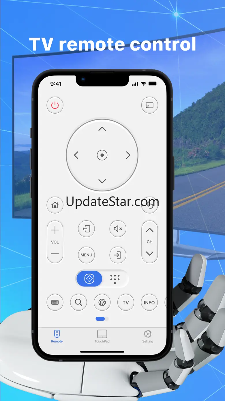Sam TV Remote Control 1.8