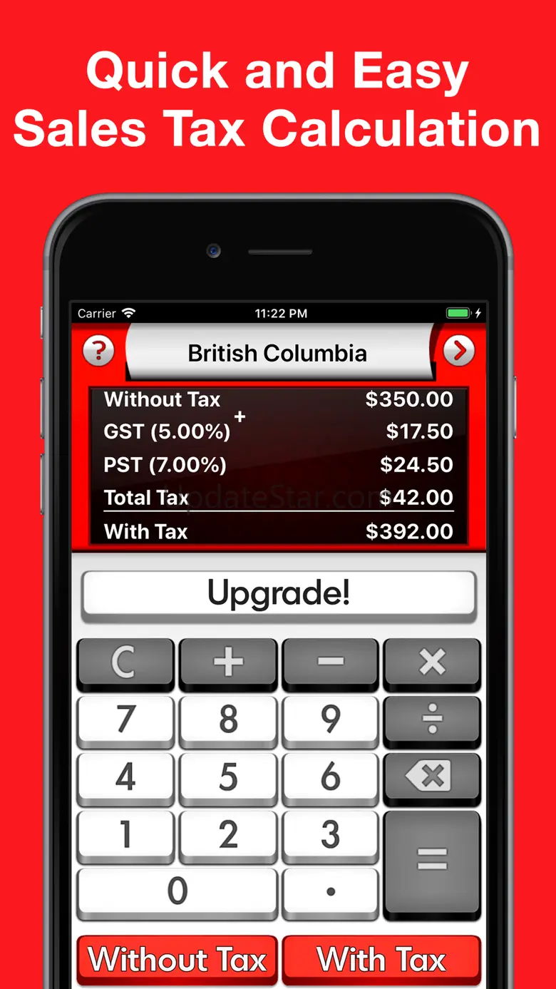 Sales Tax Canada Calculator + 3.2.0