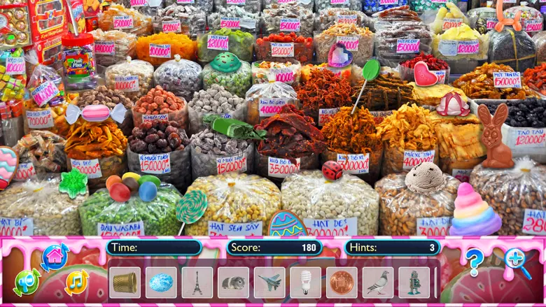 Hidden Objects Candy Shop Seek 2.0