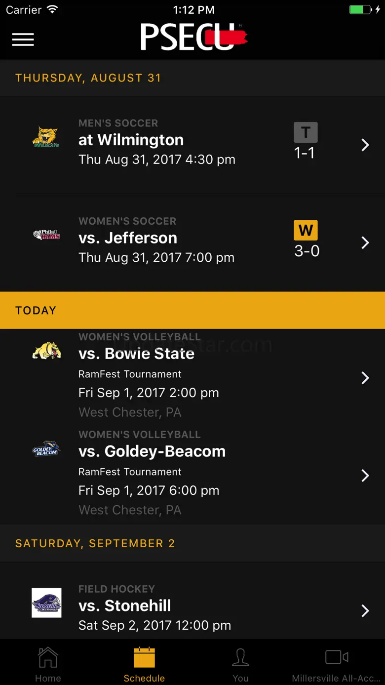 Millersville Gameday 2.0.2