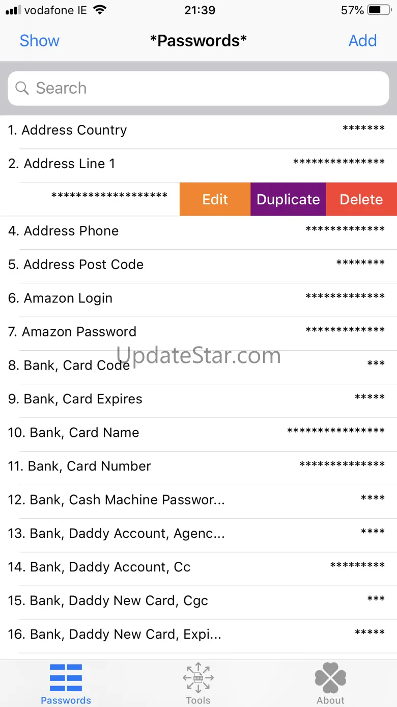 *Passwords* Select & Paste 3.6.11
