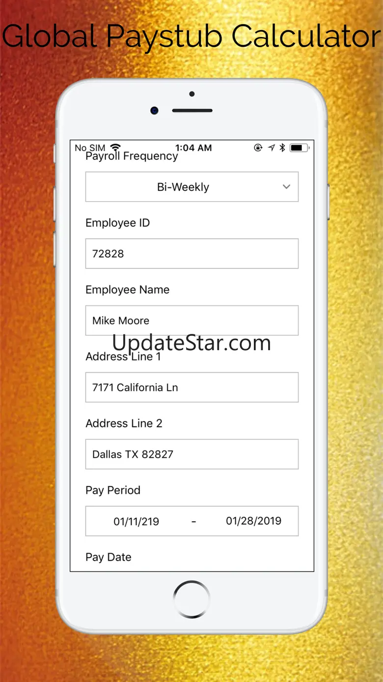 Global Paystub Calculator 1.0.9