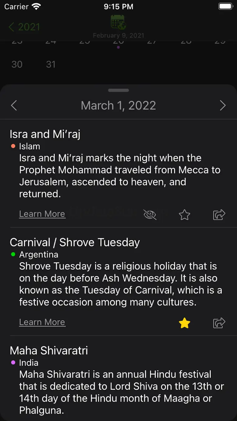 Cultures Calendar 1.4.3