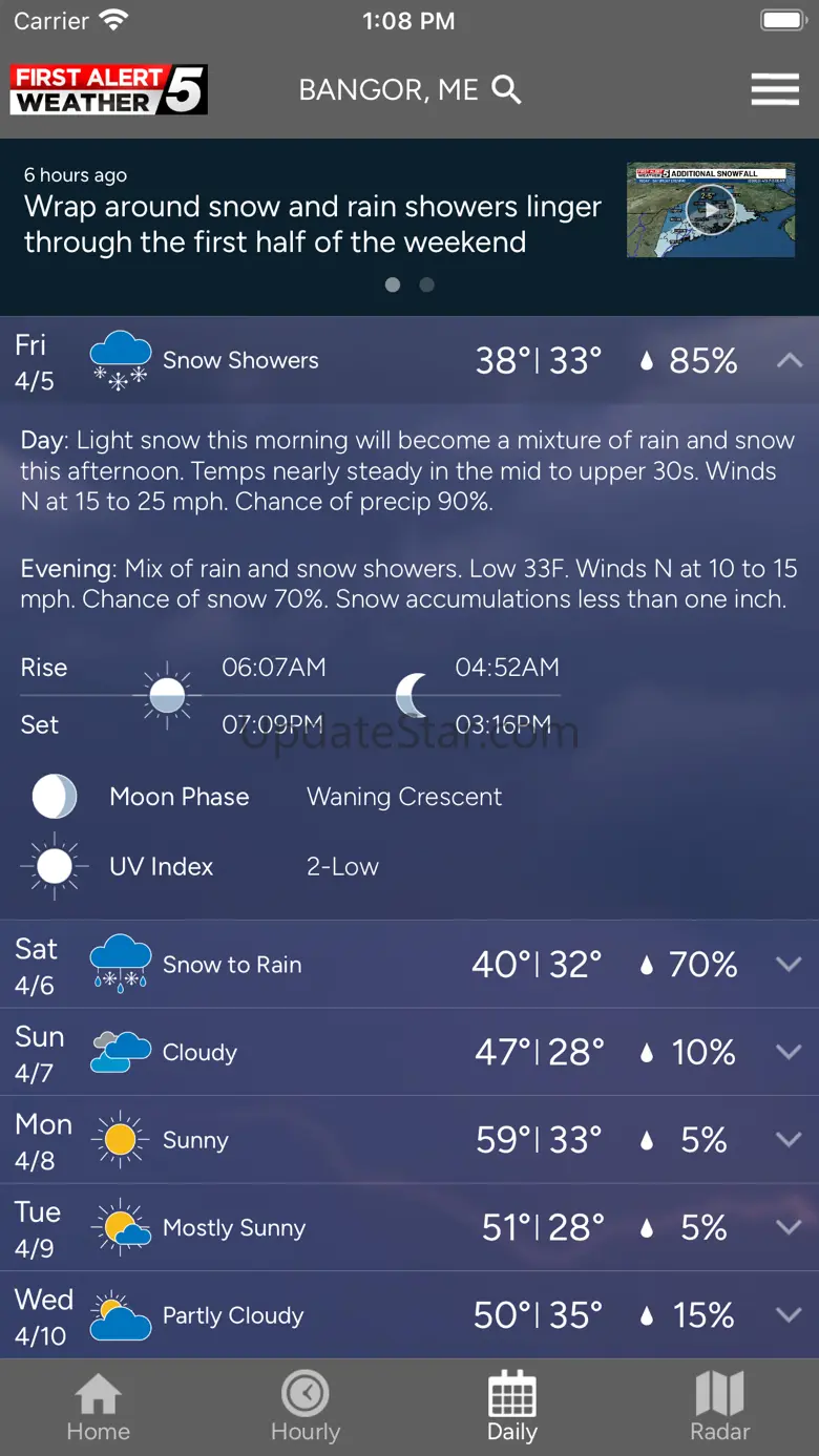 WABI TV5 Weather App 5.15.412