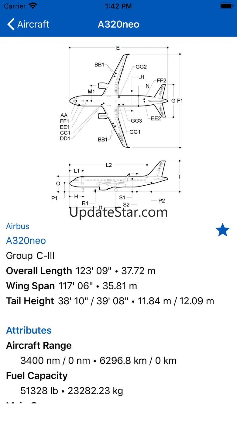 Aircraft Characteristics App 1.18
