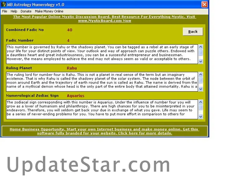 MB Astrology Numerology