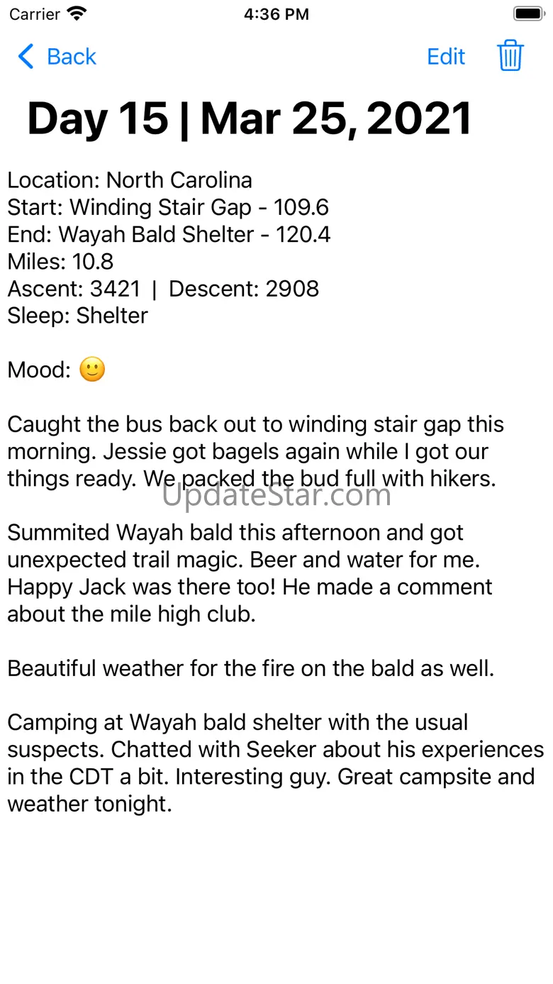 Hiker's Logbook 1.5