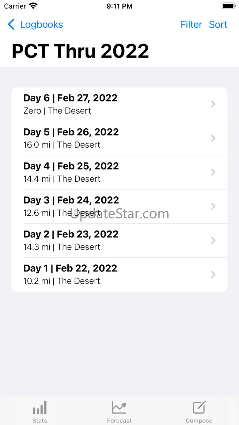 Hiker's Logbook 1.5